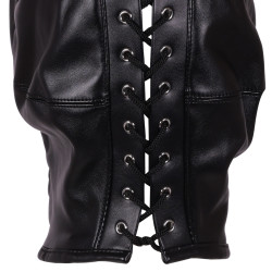 Ouch! Xtreme Cagoule Zip-Up Bondage Noire